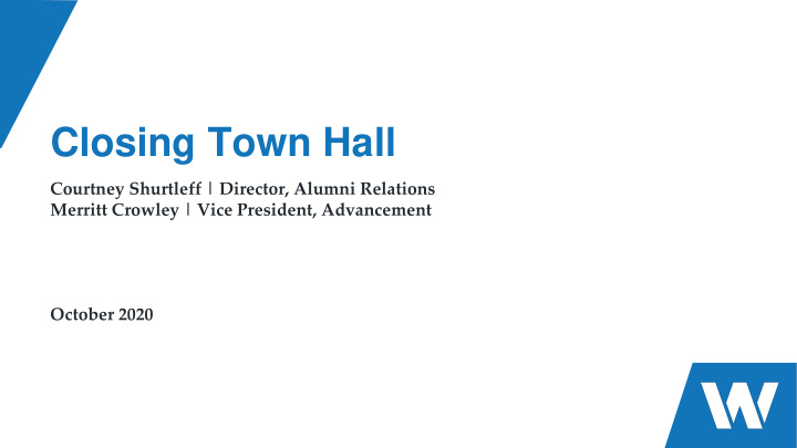 closing town hall