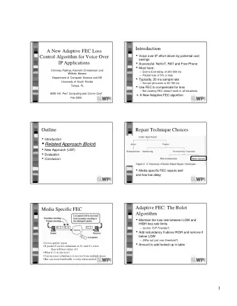 Evaluation: Simulate Effect on  Simulation Results on Internet  Network  Traces  Simulate