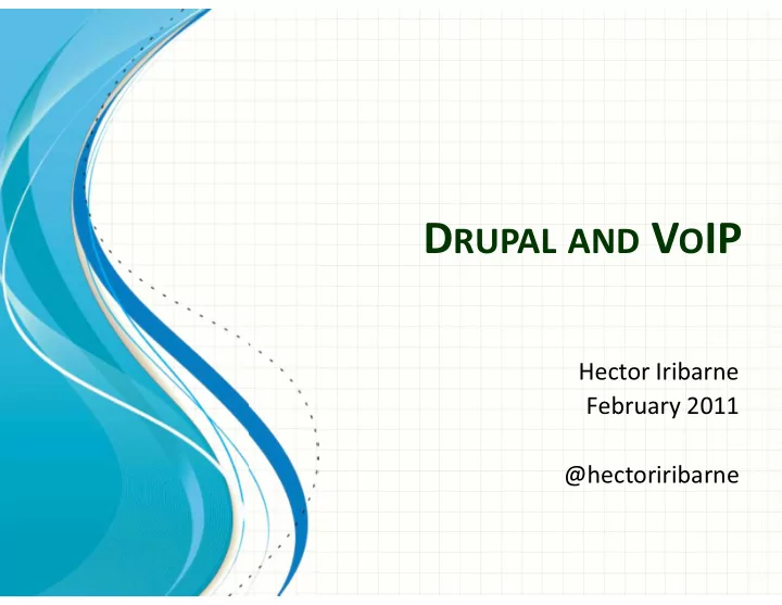 d rupal and v o ip