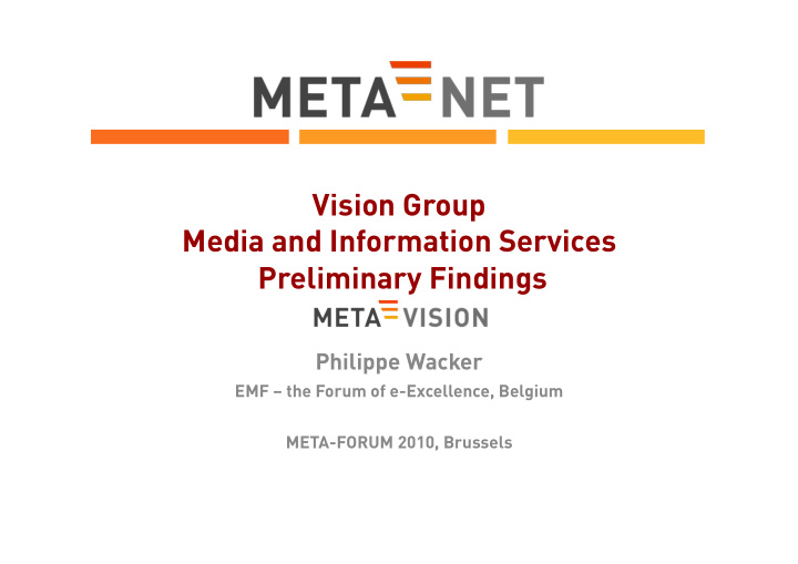 vision group media and information services preliminary
