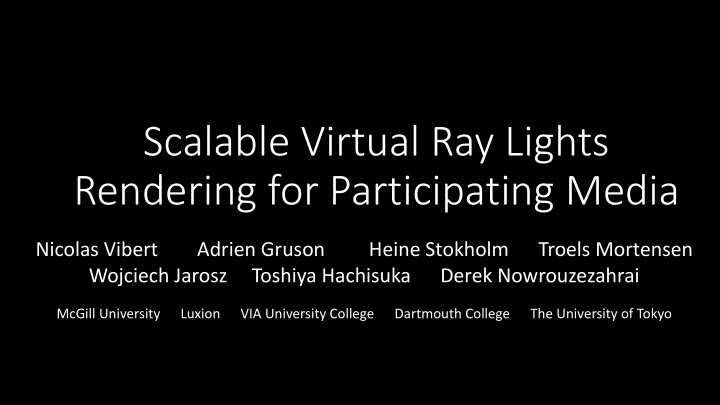 scalable virtual ray lights rendering for participating
