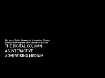 1  Agenda  Agenda  Agenda  1  Classical Columns  2  2  Digital Columns  Digital Columns  3