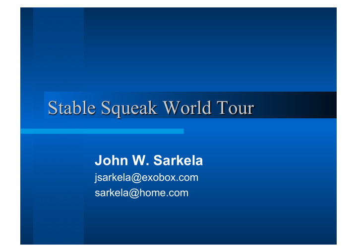 john w sarkela