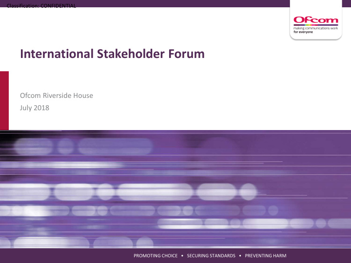 international stakeholder forum