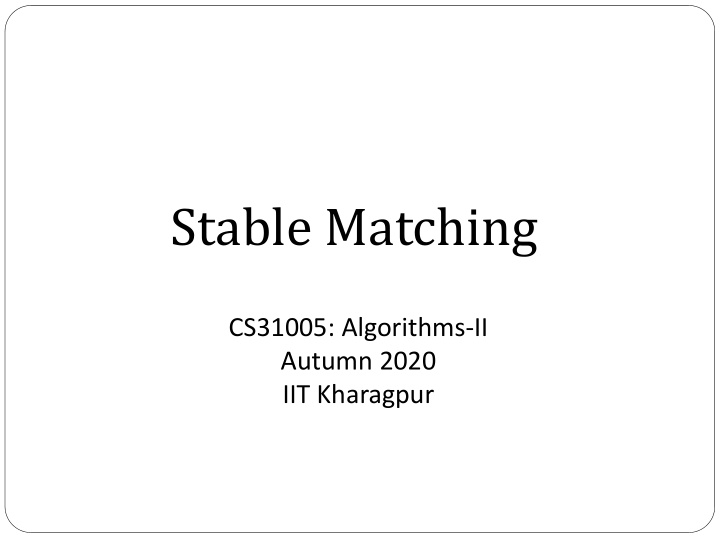 stable matching
