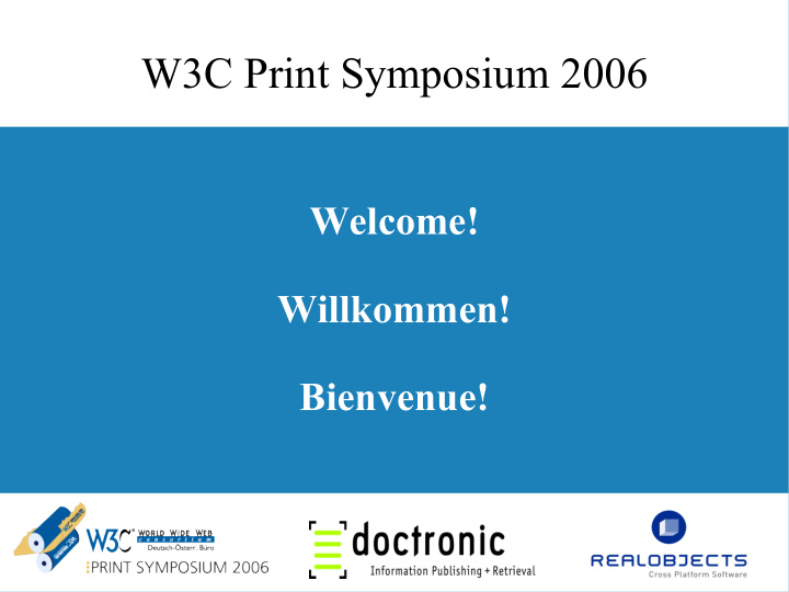 w3c print symposium 2006