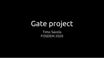 Gate project  Timo Savola  FOSDEM 2020  Portable execution state  Migrate live programs between