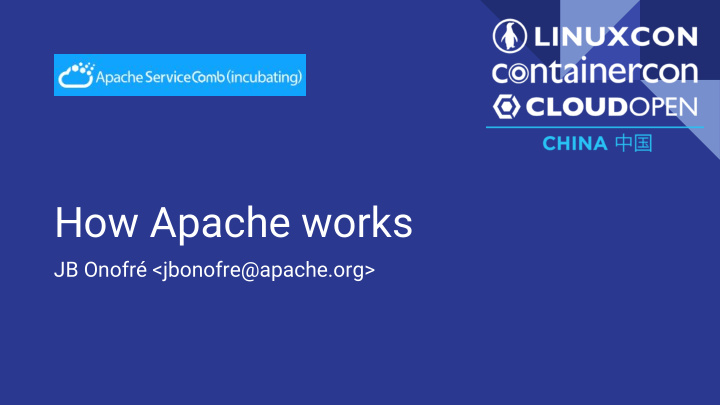 how apache works