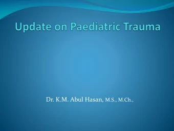 Childhood Accidents  Accidents are the most common cause of death among  children aged 1 to 14