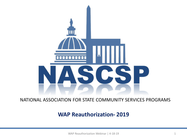 wap reauthorization 2019