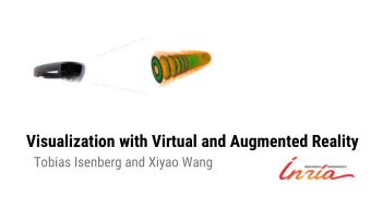 Visualization with Virtual and Augmented Reality  Tobias Isenberg and Xiyao Wang  Who are we?