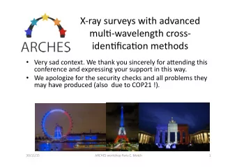 X-ray  surveys  with  advanced    mul4-wavelength  cross-