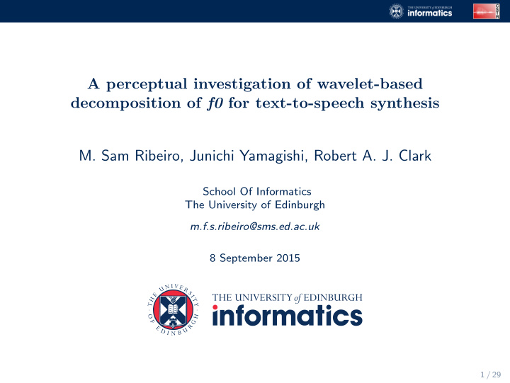 a perceptual investigation of wavelet based decomposition