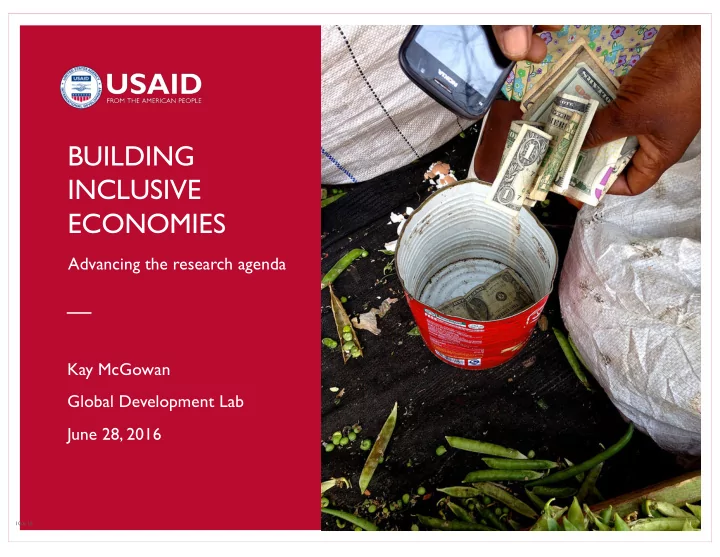 building inclusive economies
