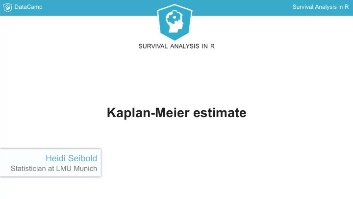 kaplan meier estimate