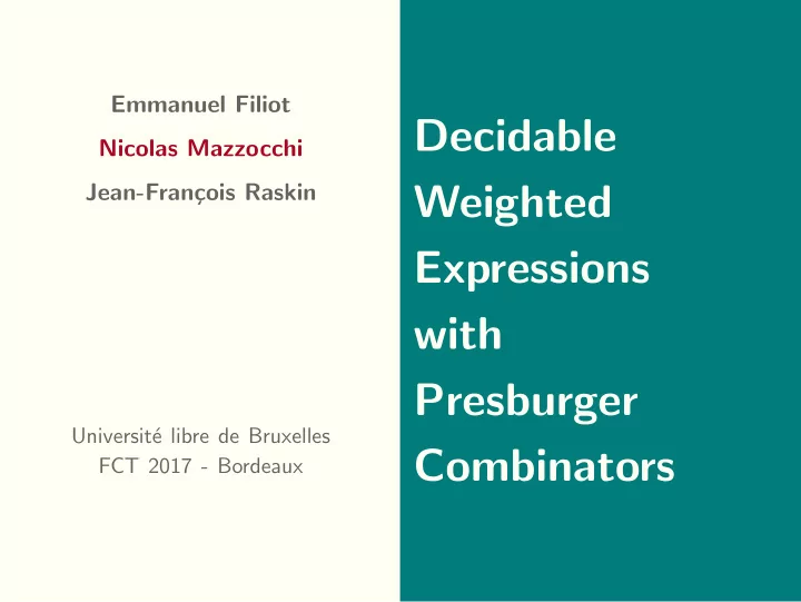 decidable