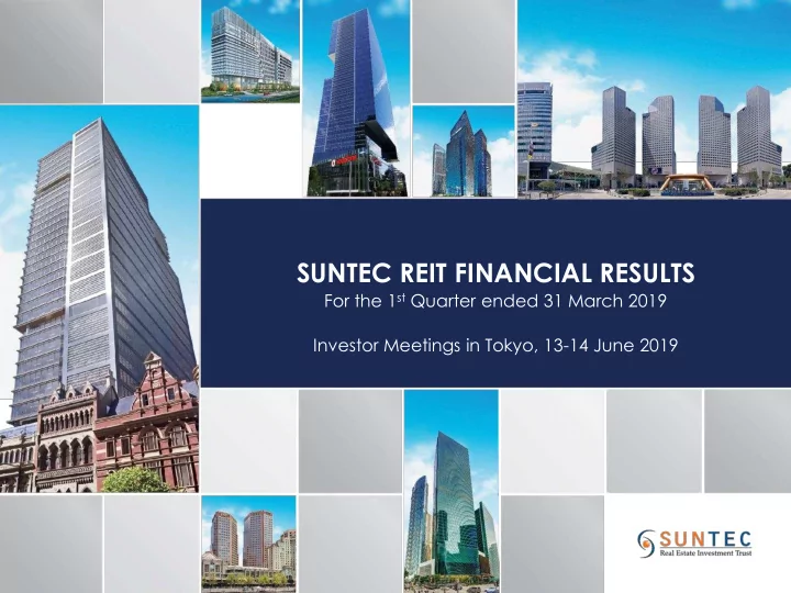 suntec reit financial results