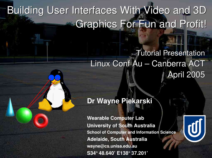 building user interfaces with video and 3d building user