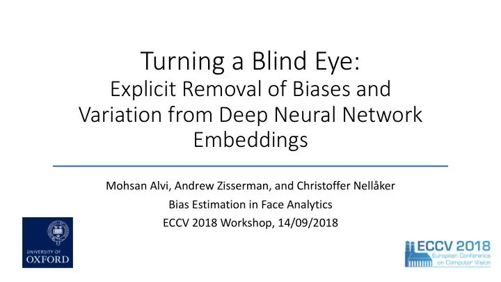 turning a blind eye
