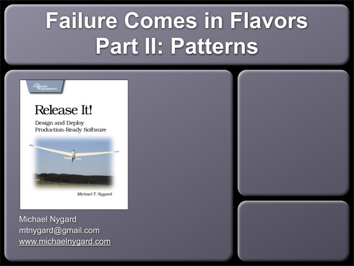 failure comes in flavors part ii patterns