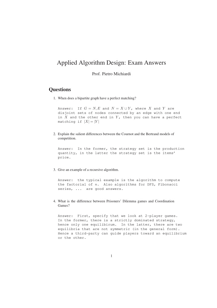 applied algorithm design exam answers
