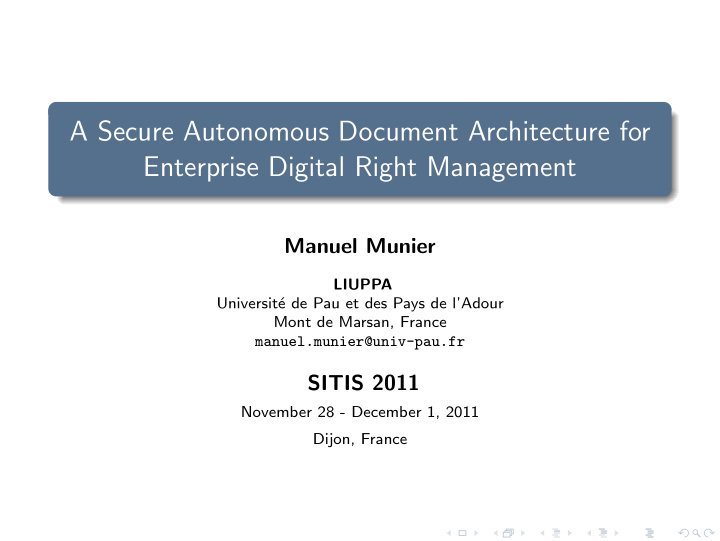 a secure autonomous document architecture for enterprise