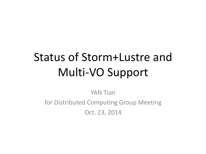 multi vo support