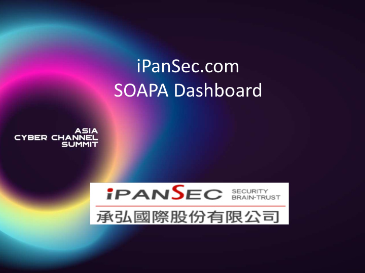 ipansec com soapa dashboard smart infosec automation zero