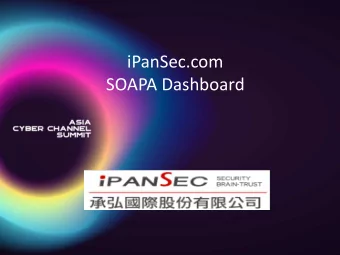 iPanSec.com  SOAPA Dashboard  Smart InfoSec Automation  Zero Trust Assurance Suite  SOAPA