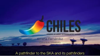 A pathfinder to the SKA and its pathfinders  HILES Team  University of Wisconsin  West Virginia