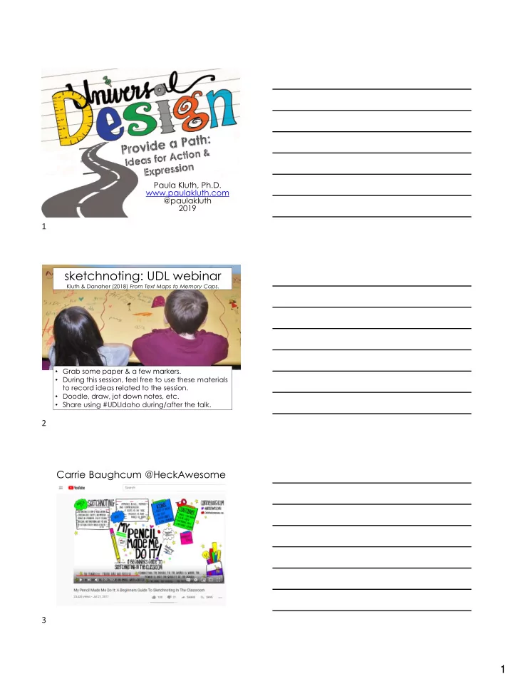 sketchnoting udl webinar