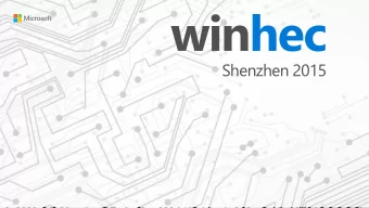 Shenzhen 2015  Enable organizations transform their businesses by harnessing the power of