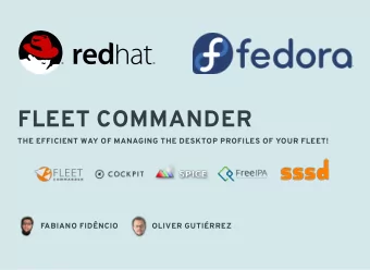 FLEET COMMANDER  THE EFFICIENT WAY OF MANAGING THE DESKTOP PROFILES OF YOUR FLEET!  FABIANO