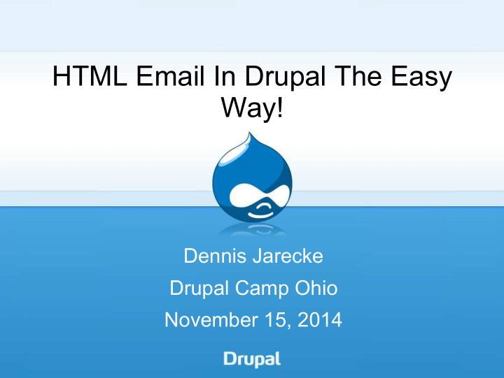 html email in drupal the easy way