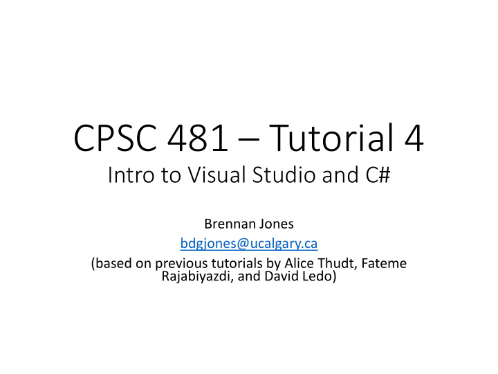 cpsc 481 tutorial 4