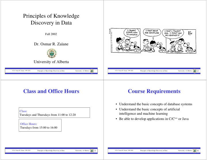 principles of knowledge discovery in data