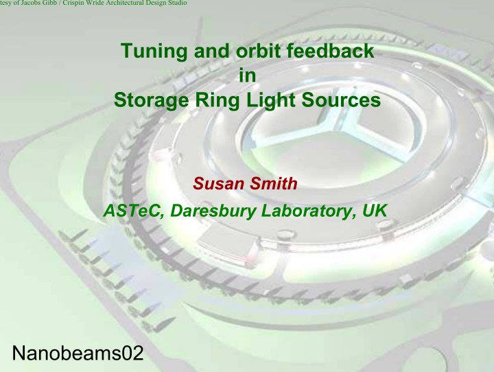 tuning and orbit feedback in storage ring light sources