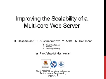 OUTLINE  Introduction  Scalability Evaluation  Scalability Enhancement Approach