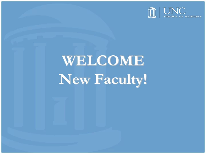 welcome new faculty orientation guide