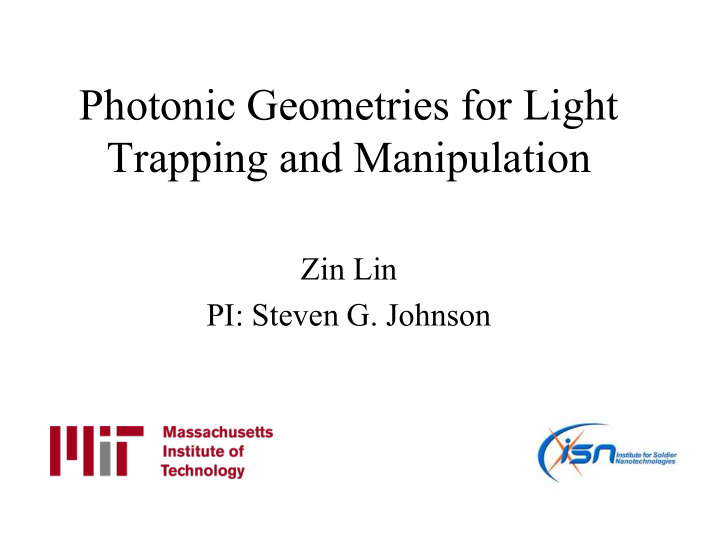 photonic geometries for light