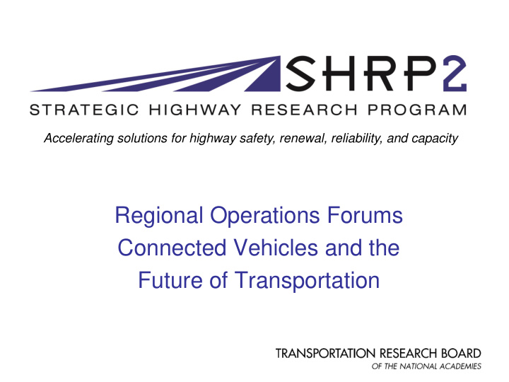 regional operations forums