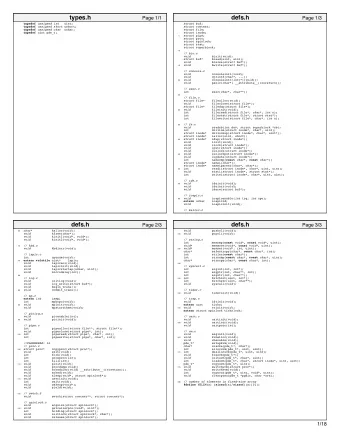 types.h  defs.h  Page 1/1  Page 1/3 typedef unsigned int uint; struct buf; typedef unsigned short