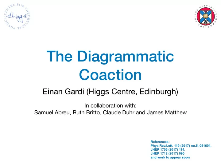 the diagrammatic coaction