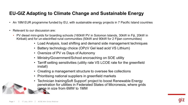 eu giz adapting to climate change and sustainable energy
