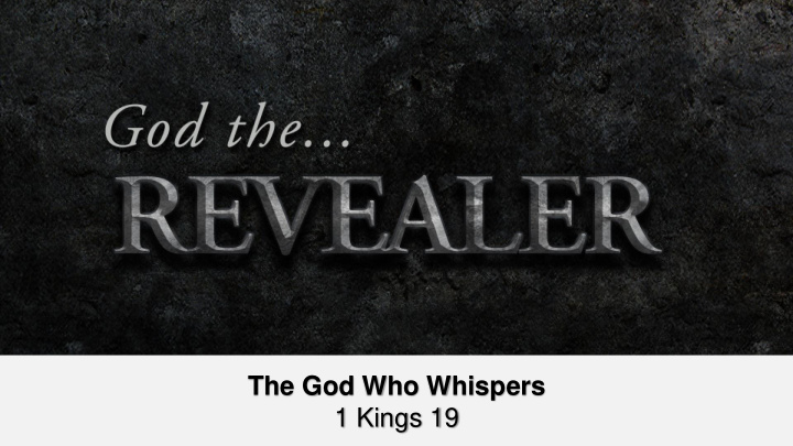 the god who whispers