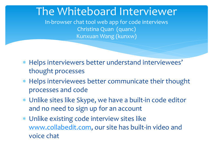the whiteboard interviewer