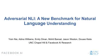 Development of AI has been driven by benchmarks and datasets.  Computer Vision:  (Russakovsky et