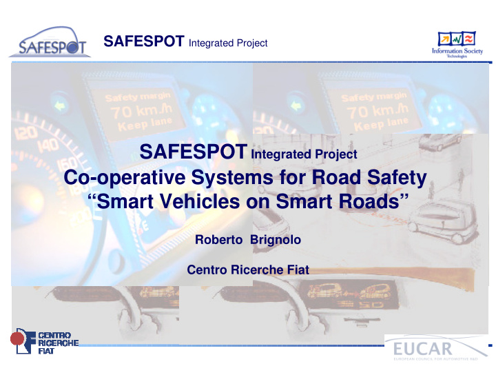co operative systems for road safety smart vehicles on