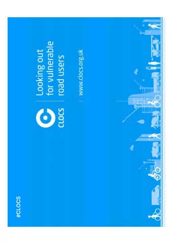 #CLOCS  Chairmans welcome  Brian Weatherley  #CLOCS  CLOCS  weve come a long way  The word