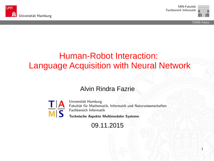 human robot interaction language acquisition with neural